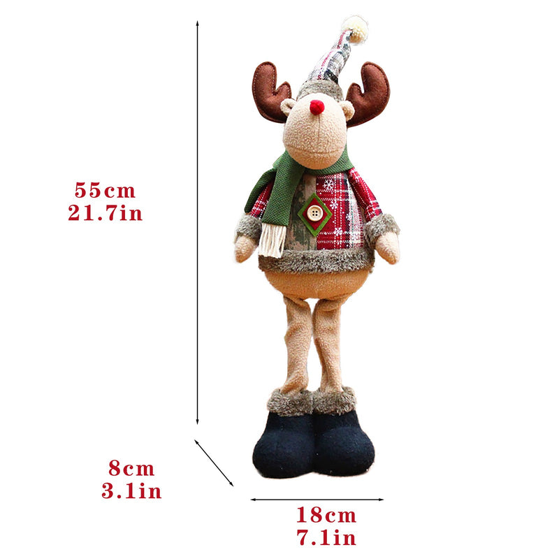 decoração de natal papai noel- boneco de neve-rena