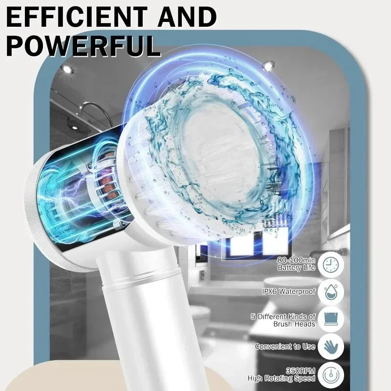 escova eletrica de limpeza sem fio , limpador multiuso